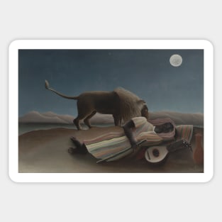 The Sleeping Gypsy by Henri Rousseau Sticker